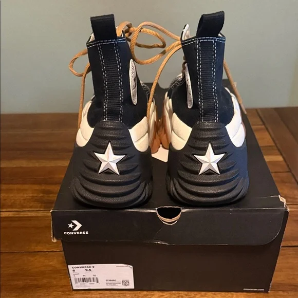 Converse Black and White Athletic Shoes - Picture 5 of 9